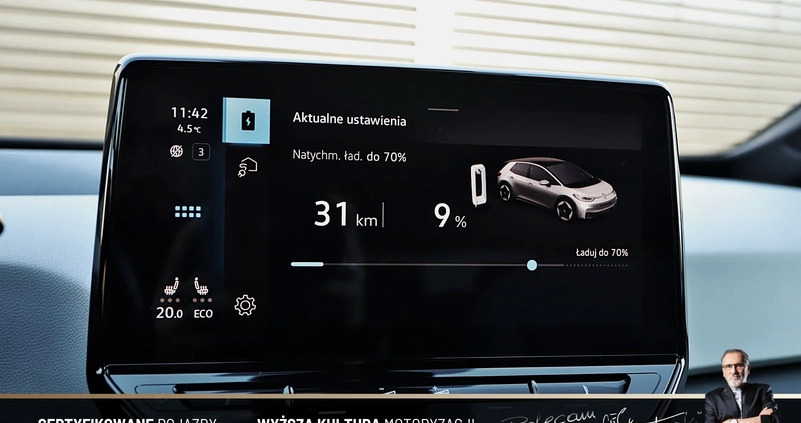 Volkswagen ID.3 cena 95899 przebieg: 13073, rok produkcji 2020 z Rymanów małe 667